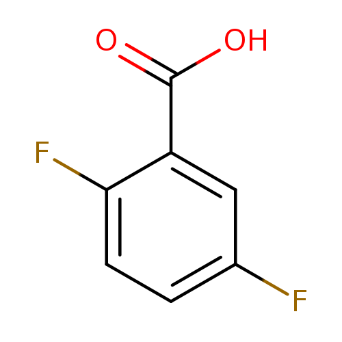 Fc1ccc(c(c1)C(=O)O)F