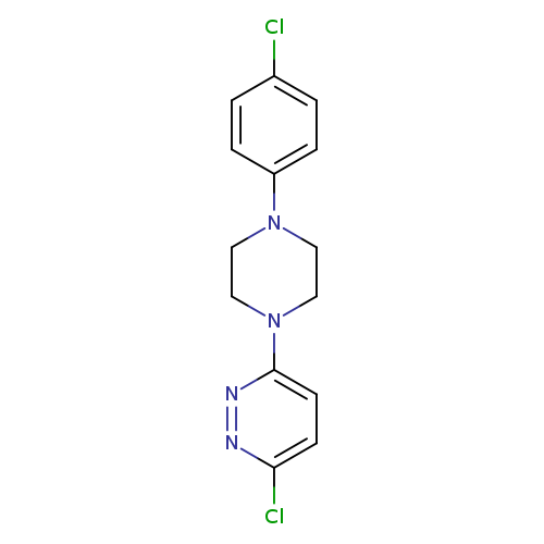 Clc1ccc(cc1)N1CCN(CC1)c1ccc(nn1)Cl