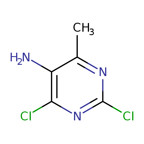 Clc1nc(C)c(c(n1)Cl)N