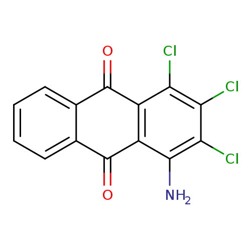 O=C1c2ccccc2C(=O)c2c1c(Cl)c(c(c2N)Cl)Cl