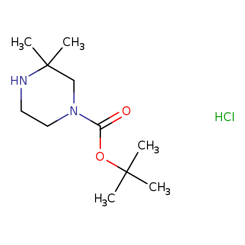 O=C(N1CCNC(C1)(C)C)OC(C)(C)C.Cl