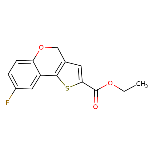 CCOC(=O)c1cc2c(s1)c1cc(F)ccc1OC2
