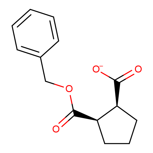 O=C([C@@H]1CCC[C@@H]1C(=O)[O-])OCc1ccccc1