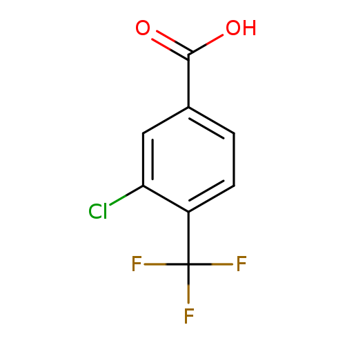 OC(=O)c1ccc(c(c1)Cl)C(F)(F)F