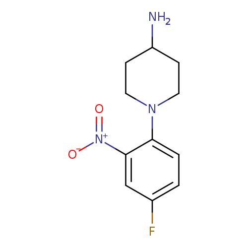 NC1CCN(CC1)c1ccc(cc1[N+](=O)[O-])F