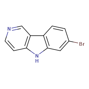 Brc1ccc2c(c1)[nH]c1c2cncc1