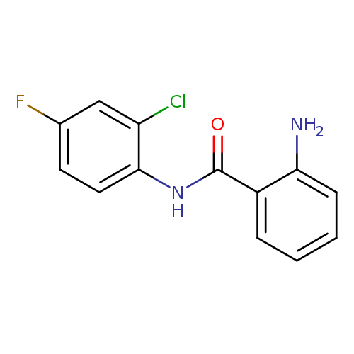 Fc1ccc(c(c1)Cl)NC(=O)c1ccccc1N