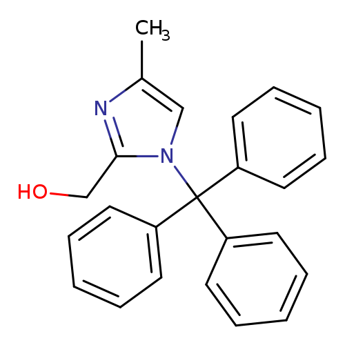 OCc1nc(cn1C(c1ccccc1)(c1ccccc1)c1ccccc1)C