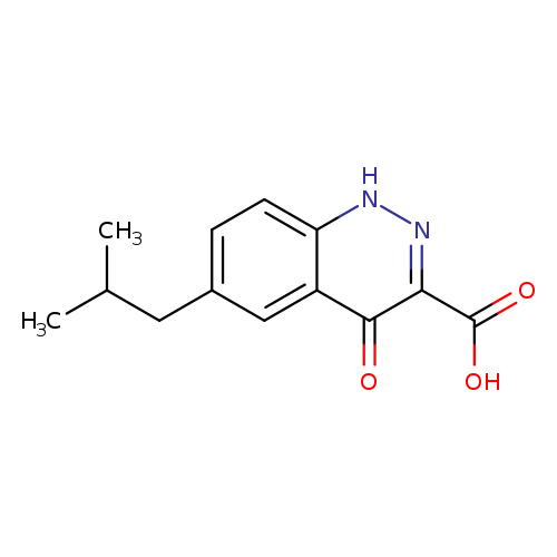 CC(Cc1ccc2c(c1)c(=O)c(n[nH]2)C(=O)O)C