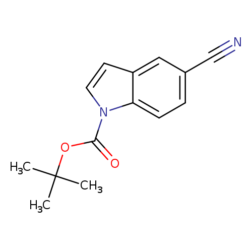 N#Cc1ccc2c(c1)ccn2C(=O)OC(C)(C)C