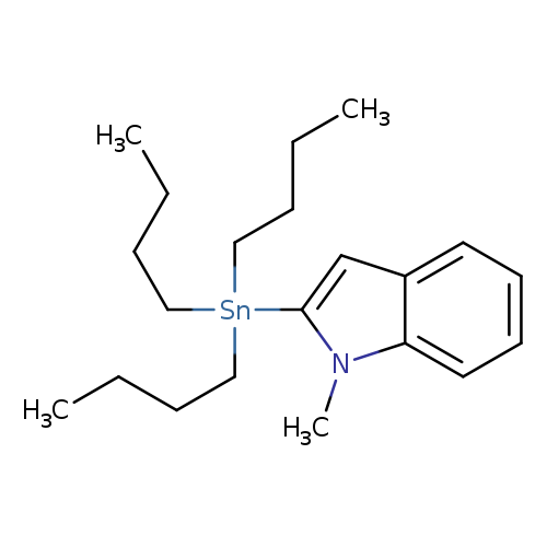 CCCC[Sn](c1cc2c(n1C)cccc2)(CCCC)CCCC