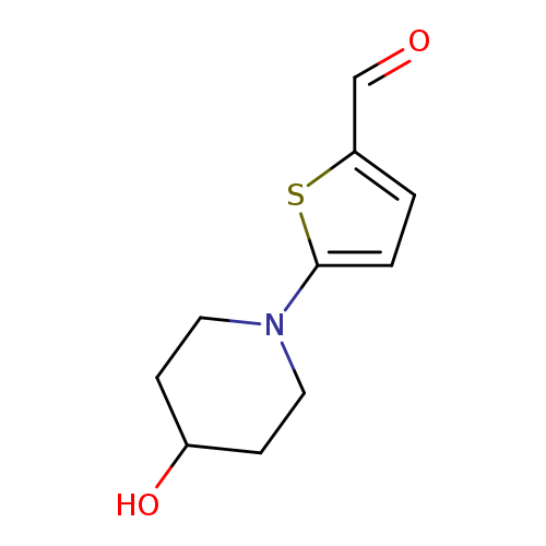 O=Cc1ccc(s1)N1CCC(CC1)O
