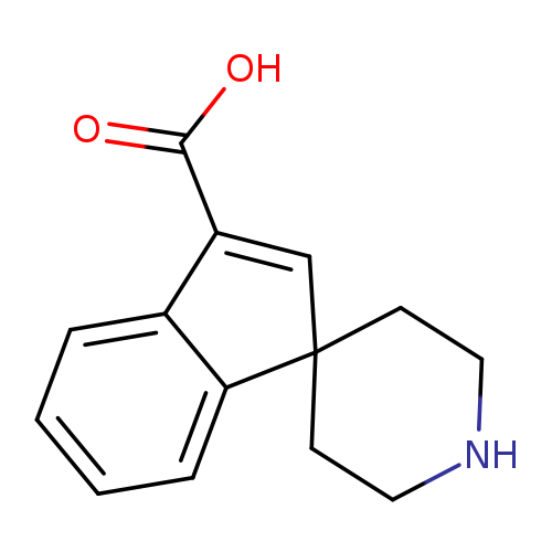 OC(=O)C1=CC2(c3c1cccc3)CCNCC2