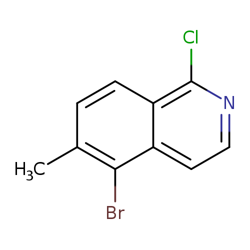 Cc1ccc2c(c1Br)ccnc2Cl