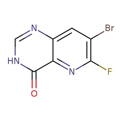 Brc1cc2nc[nH]c(=O)c2nc1F