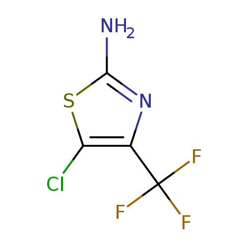 Nc1sc(c(n1)C(F)(F)F)Cl