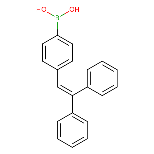 OB(c1ccc(cc1)C=C(c1ccccc1)c1ccccc1)O