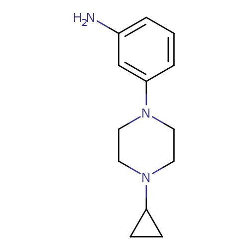 Nc1cccc(c1)N1CCN(CC1)C1CC1