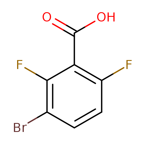 OC(=O)c1c(F)ccc(c1F)Br