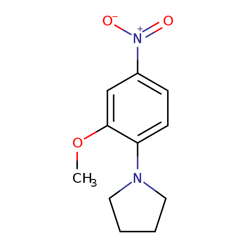 COc1cc(ccc1N1CCCC1)[N+](=O)[O-]