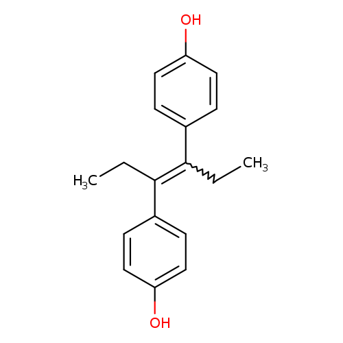 CCC(=C(c1ccc(cc1)O)CC)c1ccc(cc1)O