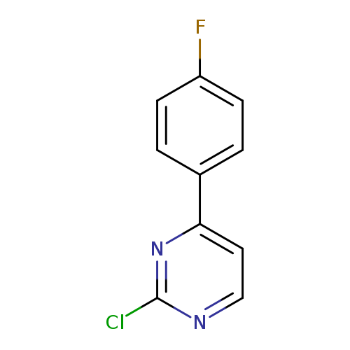 Fc1ccc(cc1)c1ccnc(n1)Cl