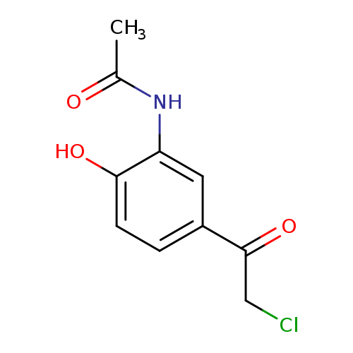 ClCC(=O)c1ccc(c(c1)NC(=O)C)O