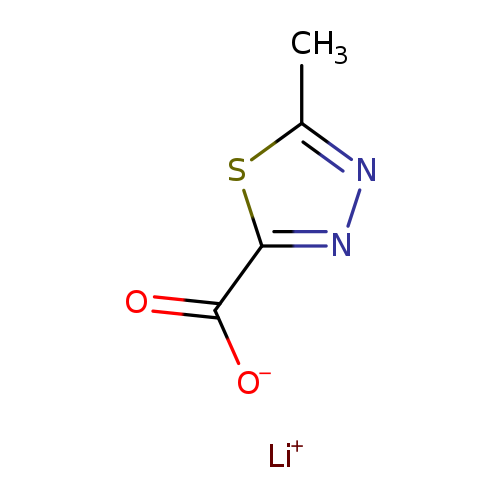 [O-]C(=O)c1nnc(s1)C.[Li+]