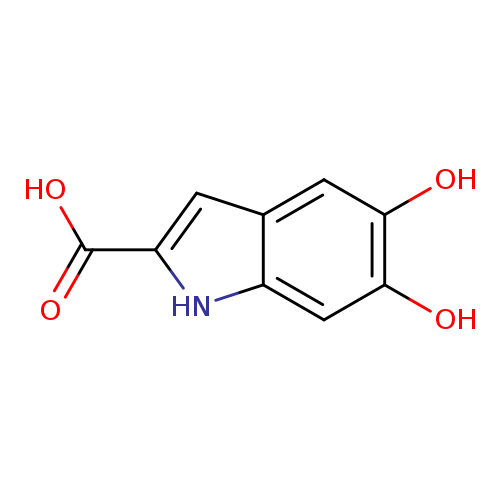 Oc1cc2[nH]c(cc2cc1O)C(=O)O