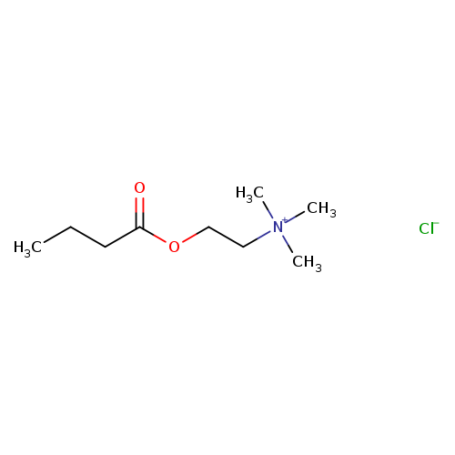 CCCC(=O)OCC[N+](C)(C)C.[Cl-]