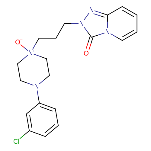 Clc1cccc(c1)N1CC[N+](CC1)([O-])CCCn1nc2n(c1=O)cccc2