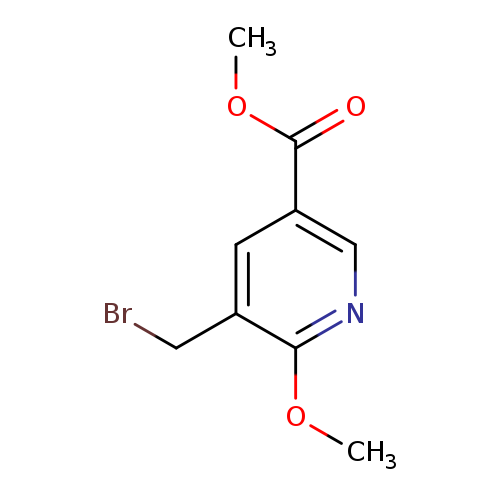 COC(=O)c1cnc(c(c1)CBr)OC