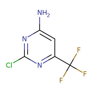 Nc1nc(Cl)nc(c1)C(F)(F)F