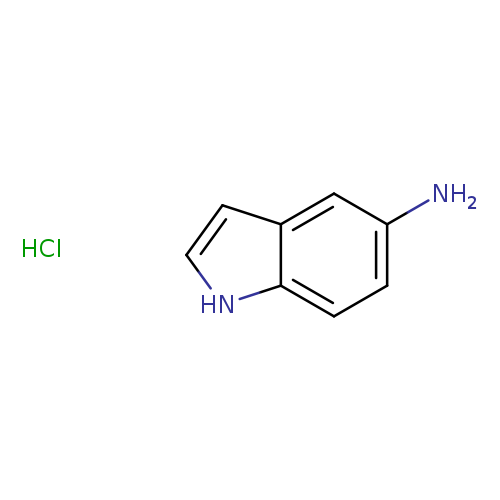 Nc1ccc2c(c1)cc[nH]2.Cl