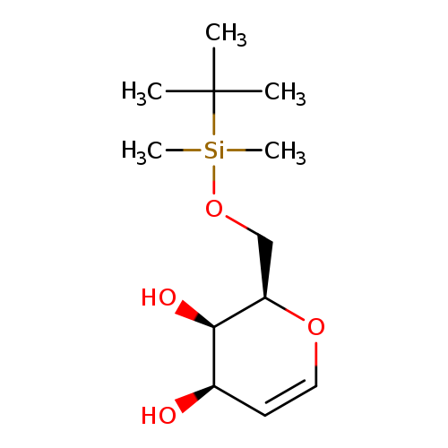 O[C@H]1[C@@H](CO[Si](C(C)(C)C)(C)C)OC=C[C@H]1O