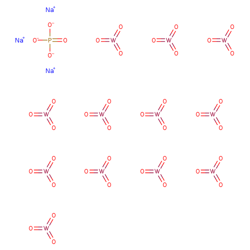 [O-]P(=O)([O-])[O-].O=[W](=O)=O.O=[W](=O)=O.O=[W](=O)=O.O=[W](=O)=O.O=[W](=O)=O.O=[W](=O)=O.O=[W](=O)=O.O=[W](=O)=O.O=[W](=O)=O.O=[W](=O)=O.O=[W](=O)=O.O=[W](=O)=O.[Na+].[Na+].[Na+]