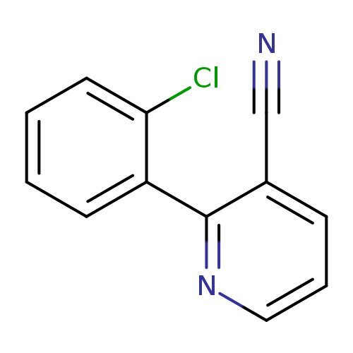 N#Cc1cccnc1c1ccccc1Cl