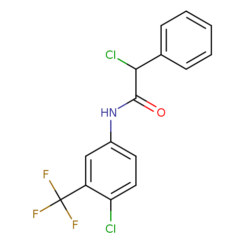O=C(C(c1ccccc1)Cl)Nc1ccc(c(c1)C(F)(F)F)Cl