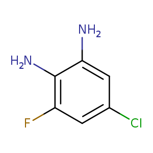 Clc1cc(N)c(c(c1)F)N