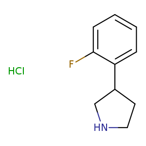 Fc1ccccc1C1CNCC1.Cl