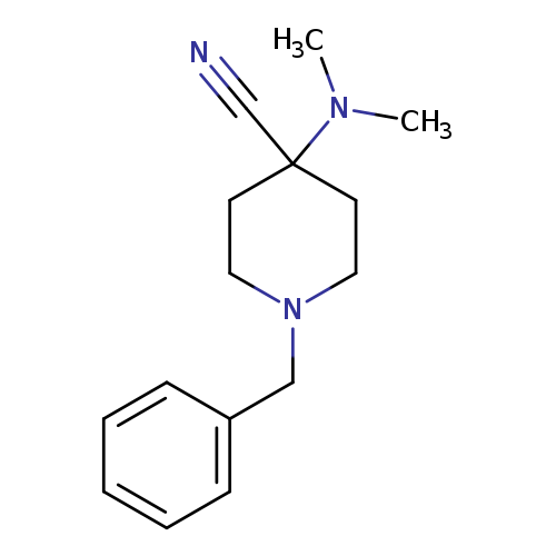 CN(C1(CCN(CC1)Cc1ccccc1)C#N)C