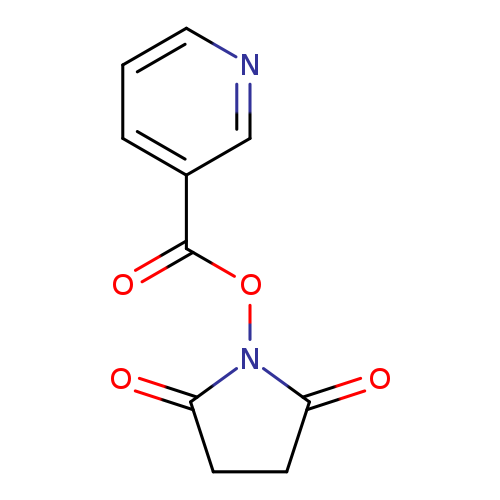 O=C1CCC(=O)N1OC(=O)c1cccnc1