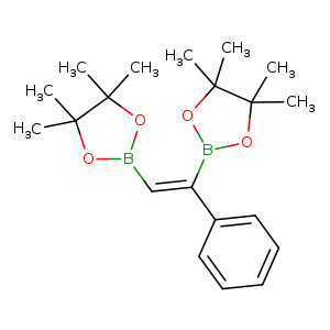 CC1(C)OB(OC1(C)C)/C=C(B1OC(C(O1)(C)C)(C)C)/c1ccccc1
