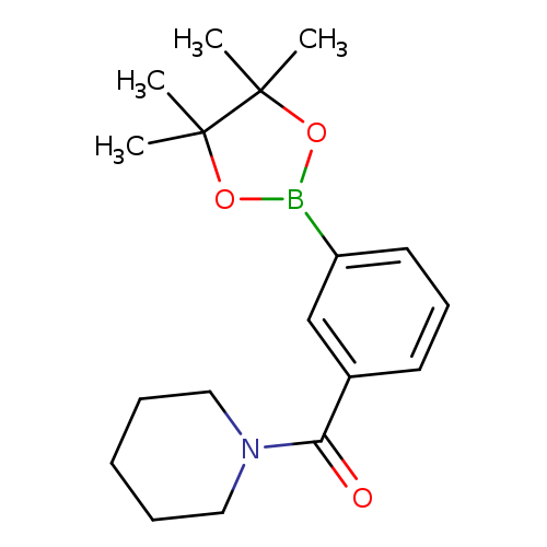 O=C(c1cccc(c1)B1OC(C(O1)(C)C)(C)C)N1CCCCC1