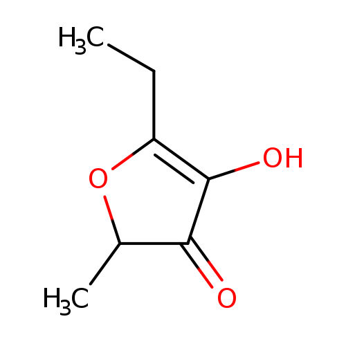 CCC1=C(O)C(=O)C(O1)C