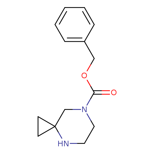 O=C(N1CCNC2(C1)CC2)OCc1ccccc1