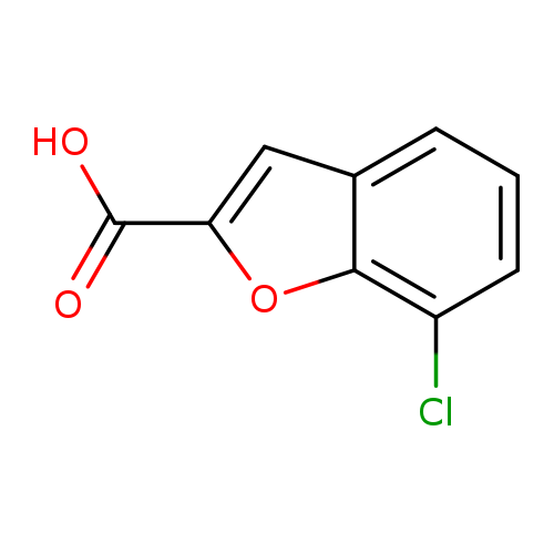 OC(=O)c1cc2c(o1)c(Cl)ccc2