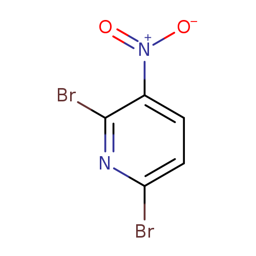 [O-][N+](=O)c1ccc(nc1Br)Br