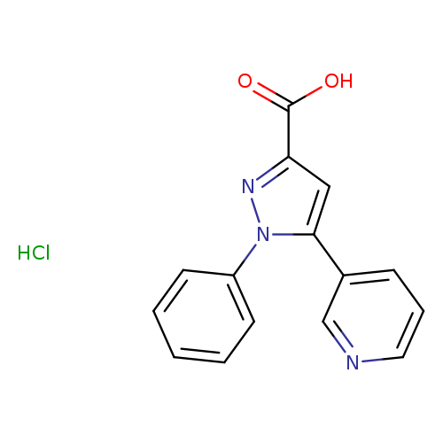 OC(=O)c1cc(n(n1)c1ccccc1)c1cccnc1.Cl