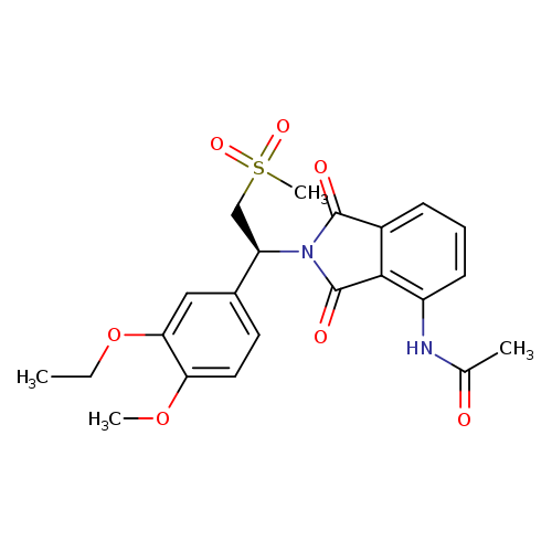 CCOc1cc(ccc1OC)[C@H](N1C(=O)c2c(C1=O)c(ccc2)NC(=O)C)CS(=O)(=O)C